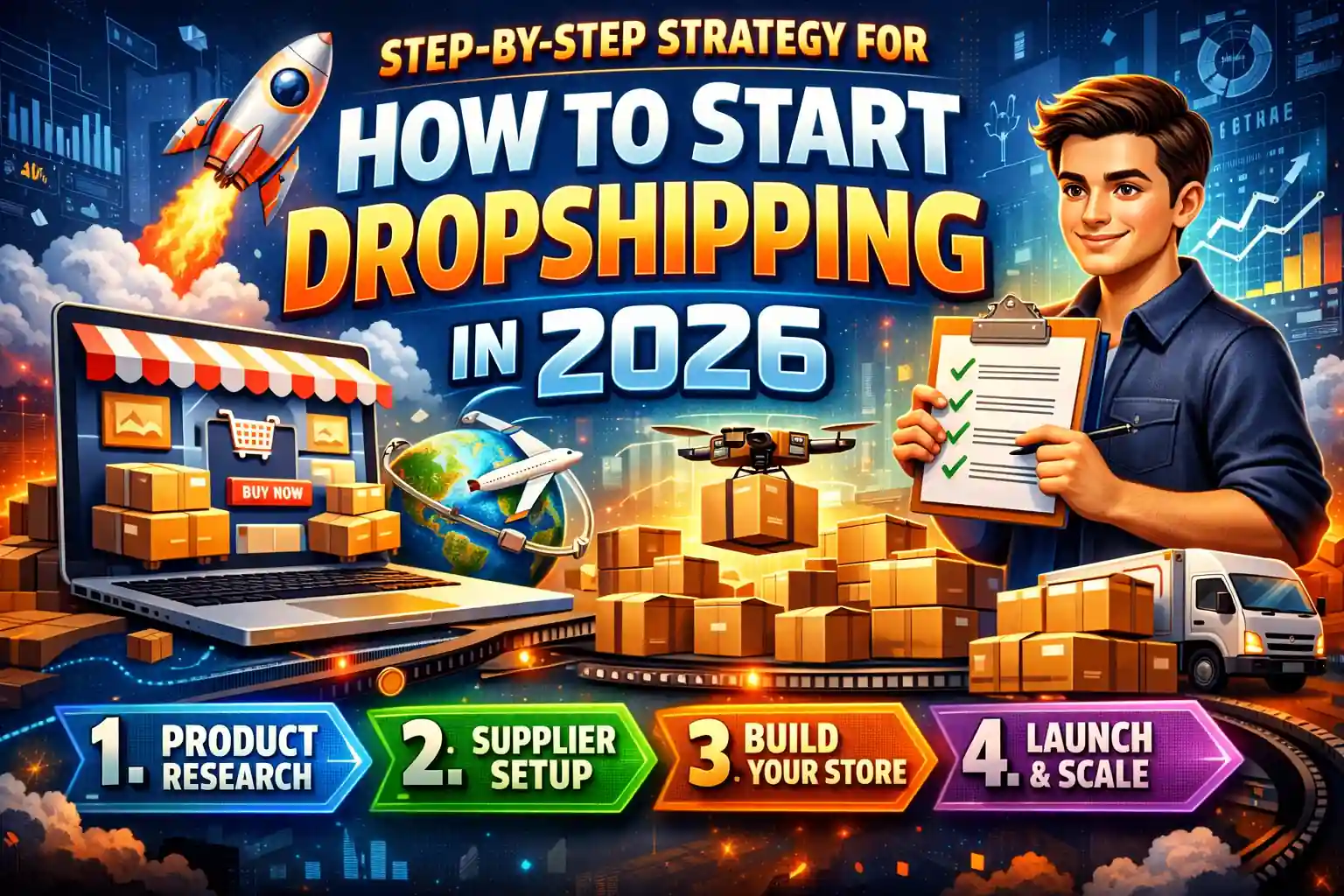 7 Powerful Steps: How to Start Dropshipping in 2026 1 Step-by-Step Strategy for How to Start Dropshipping in 2026